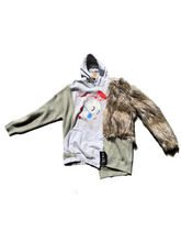 Load image into Gallery viewer, [Collage] faux fur hoodie
