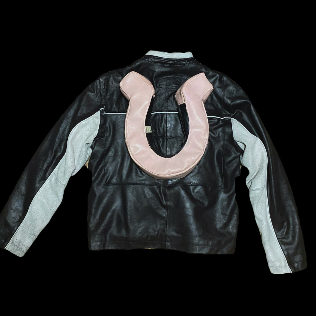 [LIVEFOREVER] Artisan leather Horseshoe Jacket